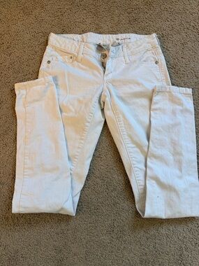 Mango Bianca White Denim Jeans with MNG Jeans Label